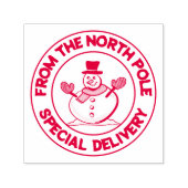Sonderlieferung vom Nordpol-Schneemann Permastempel (Design)