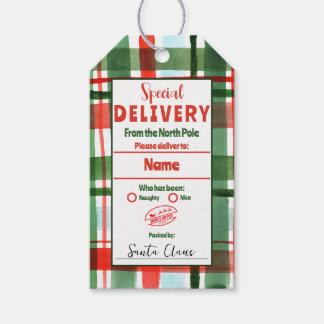 Sonderlieferung vom Santa's Workshop Tag Geschenkanhänger