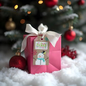 Sonderlieferung vom Weihnachtsmann | Keine Peeking Geschenkanhänger