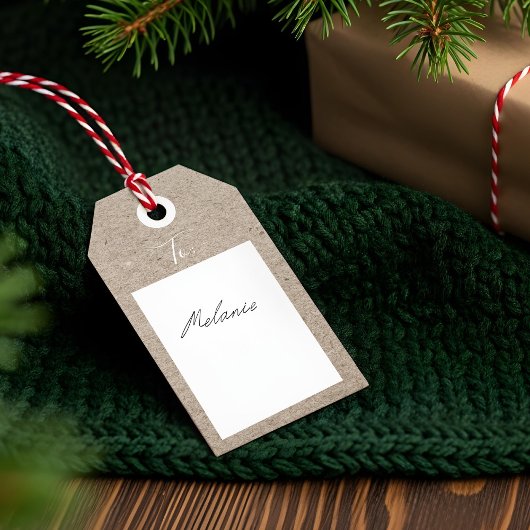 Sonderlieferung von Kraftpapier Geschenkanhänger