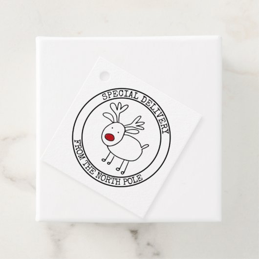 Sonderlieferung von NORD Pole Custom Santa Geschenkanhänger (Beispiel)