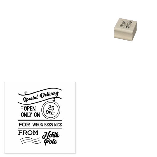 Sonderlieferung von Nordpol Gummistempel (Stempel)