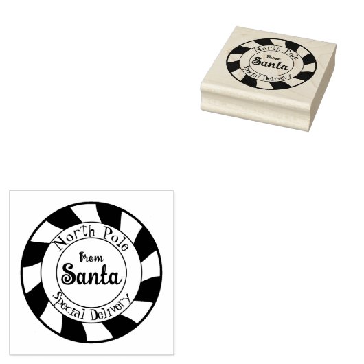Sonderlieferung von Santa an den Nordpol Gummistempel (Stempel)