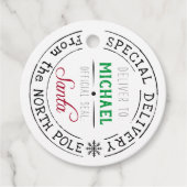 Sonderlieferung von Weihnachtsgeschenktafeln Geschenkanhänger (Vorderseite)