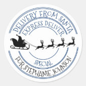 Sonderlieferung Weihnachtsgeschenk Runder Aufkleber (Vorderseite)