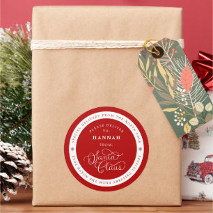 Sonderlieferung Weihnachtsnachtsnachtsnamen Aufkle Runder Aufkleber