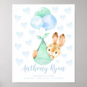 Sonderlieferwagen Bunny Rabbit Baby Stats Poster (Vorne)