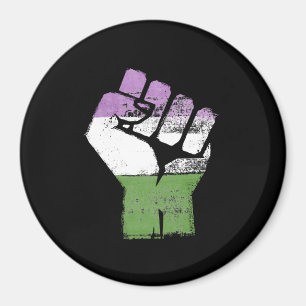 SONDERLINGE WIDERSTEHEN FAUST - LGBTQ Vintager Magnet