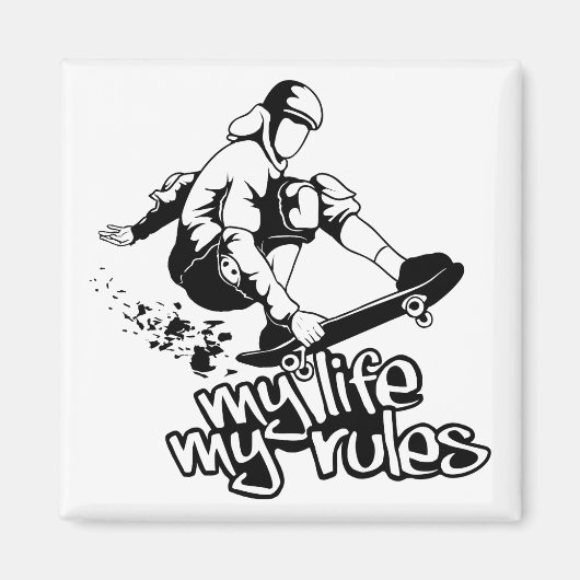 Sondermagnet auf der Skateboard Magnet (Vorne)