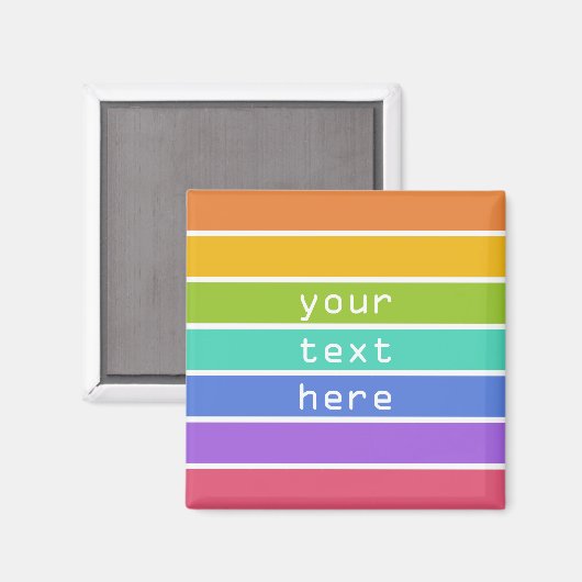 Sondermagnete in Regenbogenfarben Magnet (Vorderseite/Rückseite)