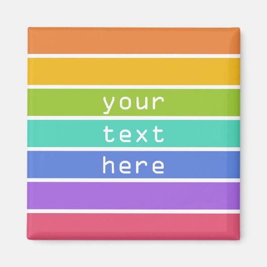 Sondermagnete in Regenbogenfarben Magnet (Vorne)