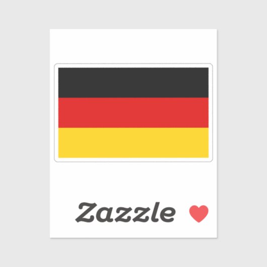 Sondermaßgeschneiderte Flagge Deutschlands Aufkleber (Blatt)