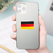 Sondermaßgeschneiderte Flagge Deutschlands Aufkleber (Telefon)