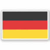 Sondermaßgeschneiderte Flagge Deutschlands Aufkleber (Vorderseite)