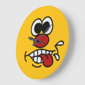 Sondermauer-Uhr "Funny Funny Face" Große Wanduhr (Winkel)