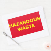 Sondermüll-Zeichen Rechteckiger Aufkleber (Umschlag)