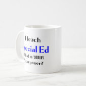 Sonderpädagogik-Lehrer Kaffeetasse (Vorderseite Links)