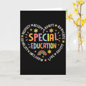 Sonderpädagogik-Team Traumteam Sped-Lehrer Geschen Karte (Gelbe Blume)