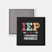 Sonderpädagogin, die Fortschritte im IEP fördert Magnet (Vorderseite/Rückseite)