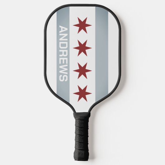 Sonderpaddelgeschenk aus Chicago Pickleball Schläger (Rückseite)