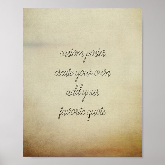 Sonderposter fügen Ihren eigenen Vintagen Stil zu Poster (Vorne)