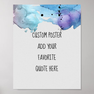 Sonderposter fügen Sie Ihr Angebot Aquarelldesign Poster