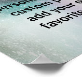 Sonderposter fügen Sie Ihr eigenes Angebot Aquarel Poster (Ecke)