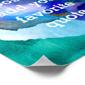 Sonderposter fügen Sie Ihr eigenes Angebot Aquarel Poster (Ecke)