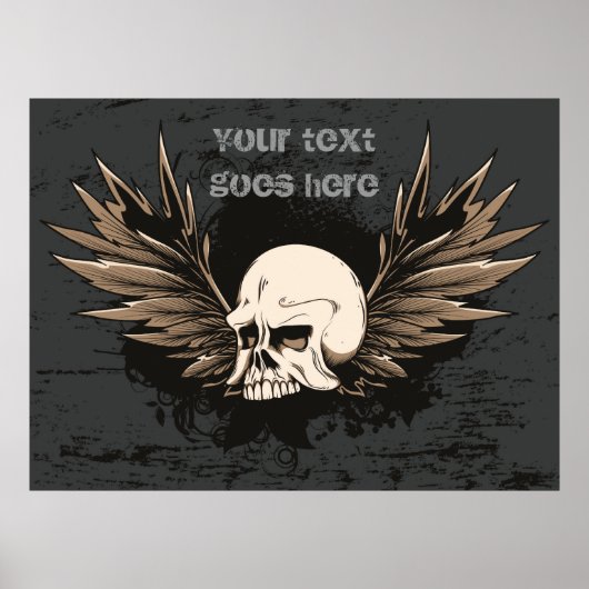 Sonderposter für Schädel und Flügel Poster (Vorne)