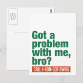 Sonderpostkarte SWAG Postkarte (Vorne/Hinten)