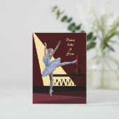 Sonderpostkarte "Swan Lake Ballerina" Postkarte (Stehend Vorderseite)