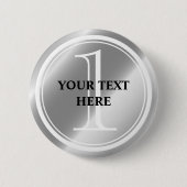 Sonderpreis Silbermedaille mit runder Pinback-Tast Button (Vorderseite)
