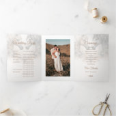 Sonderprogramm zum Hochzeitsfotografieren Dreifach-gefaltete Programmkarte (Innenseite)