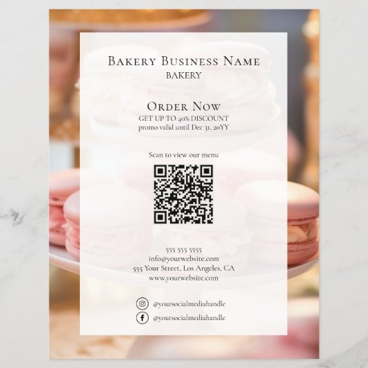 Sonderrabatt für Bäckerei Flyer (Vorne)