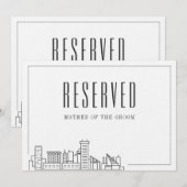 Sonderreservierter Sitzplatz | Baltimore Wedding Einladung (Vorne/Hinten)