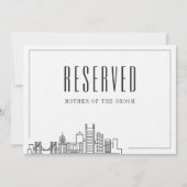 Sonderreservierter Sitzplatz | Pittsburgh Wedding Einladung (Vorderseite)