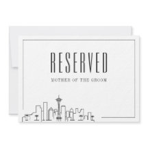 Sonderreservierter Sitzplatz | Seattle Wedding