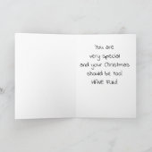 **SONDERSÄUGLING** FÜR CHRISTMAS FEIERTAGSKARTE (Innenseite)