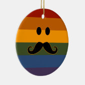 Sonderschmuck Mustache Pride Keramikornament (Rechts)