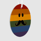 Sonderschmuck Mustache Pride Ornament (Vorderseite)