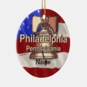 Sonderschmuck Philadelphia Liberty Bell Keramikornament (Rechts)
