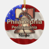 Sonderschmuck Philadelphia Liberty Bell Keramikornament (Vorne)