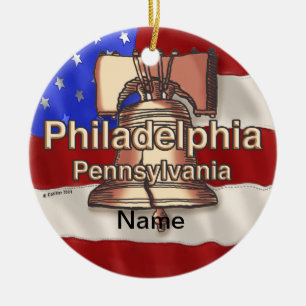 Sonderschmuck Philadelphia Liberty Bell Keramikornament