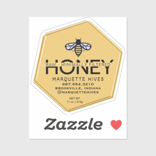 Sonderschnitt Vinyl Hexagon-Fahne-Label Aufkleber (Blatt)