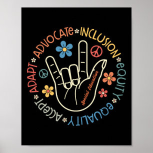Sonderschullehrer Inspirierender Sped-Lehrer Poster
