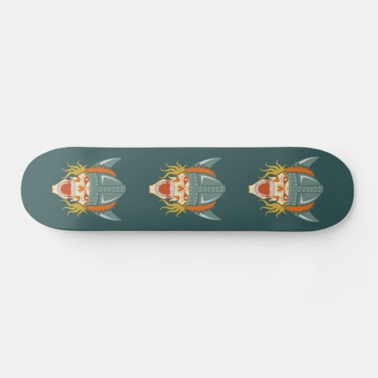 Sonderskateboard "VIKING skull" Skateboard (Horizontal)
