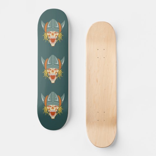 Sonderskateboard "VIKING skull" Skateboard (Vorderseite)