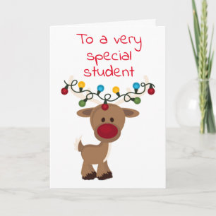 **SONDERSTUDENT** FÜR DIE CHRISTMAS-URLAUBSKARTE FEIERTAGSKARTE