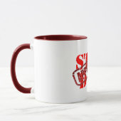 Sonderstufe Papa genehmigt Personalisiertes Gesche Tasse (Links)