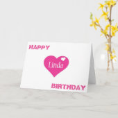 SONDERTAG FÜR ****LINDA**** KARTE (Gelbe Blume)